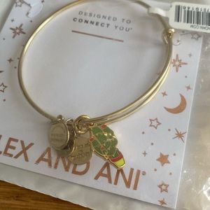 Alex and Ani Christmas Cactus Bracelet